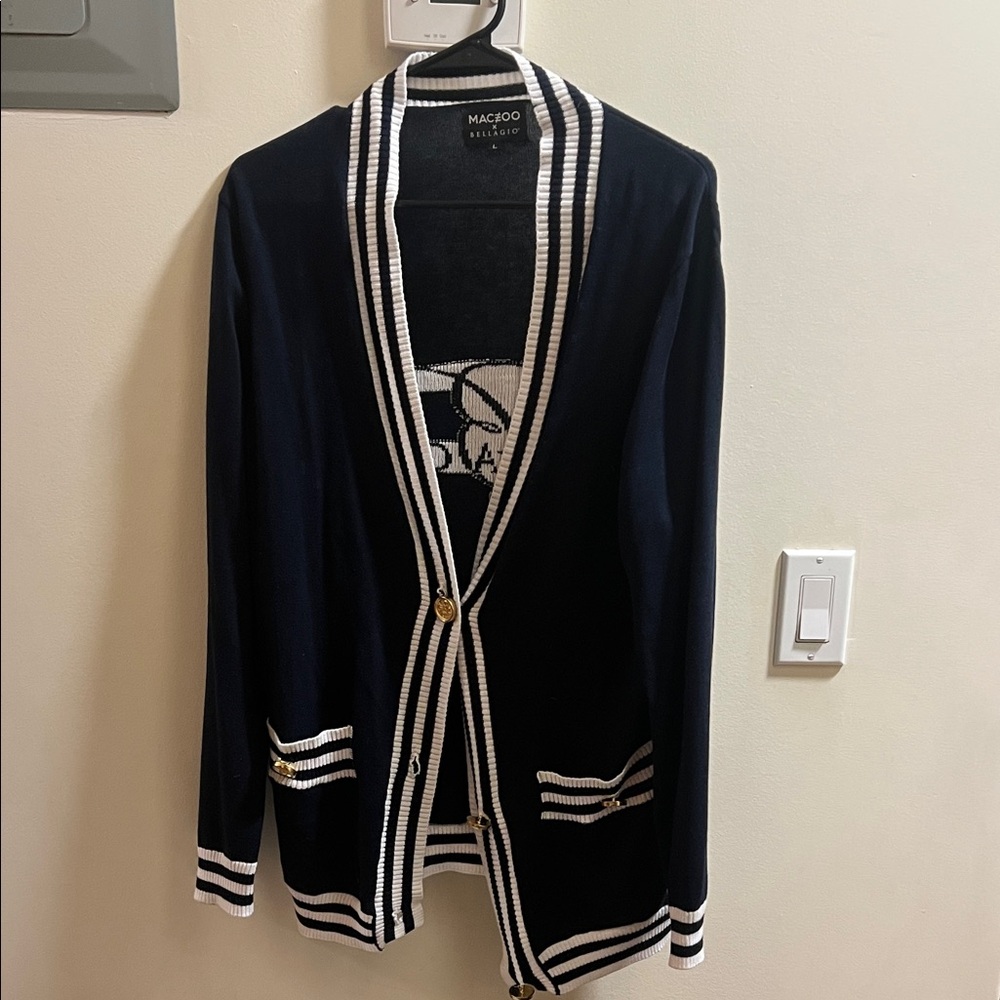 Women's Navy Blazer with White Trim